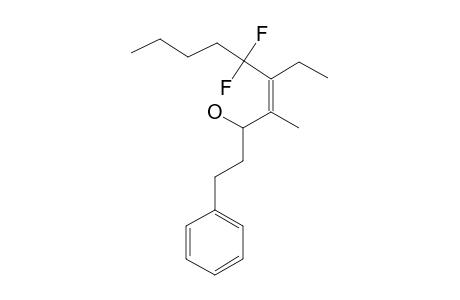 (Z)-5-ETHYL-6,6-DIFLUORO-4-METHYL-1-PHENYLDEC-4-EN-3-OL