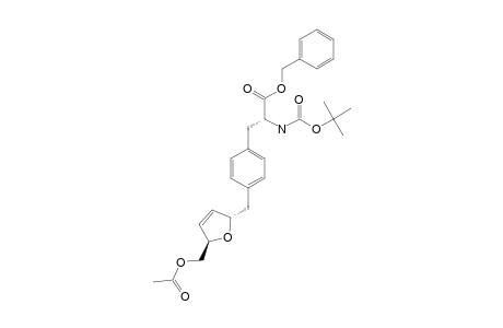 N(ALPHA)-ALPHA-(TERT.-BUTOXYCARBONYL)-C-(5-O-ACETYL-2,3-DIDEOXY-ALPHA-D-GLYCERO-PENT-2-ENOFURANOSYL)-L-TYROSINE-BENZYLESTER