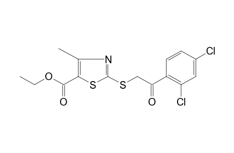 2-[(2,4-dichlorophenacyl)thio]-4-methyl-5-thiazolecarboxylic acid, ethyl ester