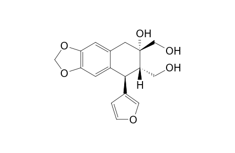 (6S,7S,8R)-8-(3-furanyl)-6,7-bis(hydroxymethyl)-7,8-dihydro-5H-benzo[f][1,3]benzodioxol-6-ol