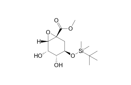 METHYL-(1R,2S,3S,4S,5R)-5-[(TERT.-BUTYL)-DIMETHYLSILYLOXY]-1,2-EPOXY-3,4-DIHYDROXYCYCLOHEXANE-1-CARBOXYLATE