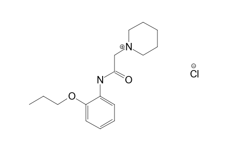 2'-propoxy-1-piperidineacetanilide, monohydrochloride