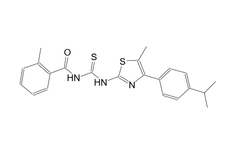 N-[4-(4-isopropylphenyl)-5-methyl-1,3-thiazol-2-yl]-N'-(2-methylbenzoyl)thiourea