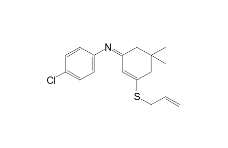 N-[3-(allylthio)-5,5-dimethyl-2-cyclohexen-1-ylidene]-p-chloroaniline