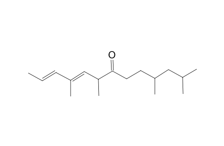 4,6,10,12-tetramethyl-2,4-tridecadien-7-one