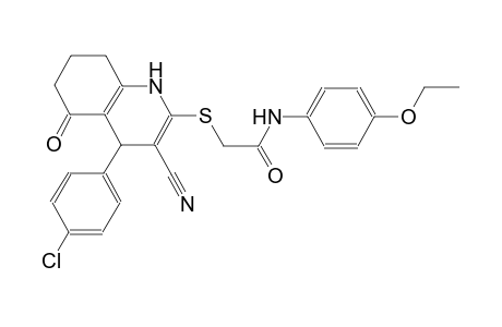 acetamide, 2-[[4-(4-chlorophenyl)-3-cyano-1,4,5,6,7,8-hexahydro-5-oxo-2-quinolinyl]thio]-N-(4-ethoxyphenyl)-