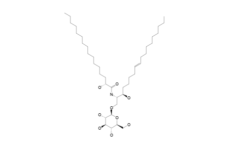 (2S,3R,8E)-1-([BETA]-D-GLUCOPYRANOSYL-3-HYDROXY-2-[(R)-2'-HYDROXYPALMITOYL]AMINO-8-OCTADECAENE