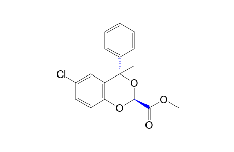 6-chloro-cis-4-methyl-4-phenyl-1,3-benzodioxan-2-carboxylic acid, methyl ester