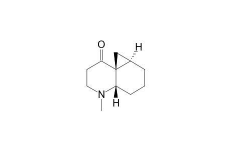 (4AR*,5AR*,8AS*)-1-METHYL-2,3,5,5A,6,7,8,8A-OCTAHYDROCYCLOPROPA-[E]-QUINOLIN-4-(1H)-ONE