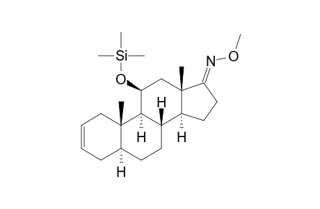 11.BETA.-[(TRIMETHYLSILYL)OXY]-5.ALPHA.-ANDROST-2-ENE-17-ONE-17-(O-METHYLOXIME)