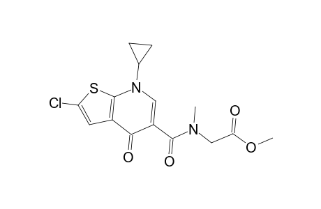 Methyl [[(2-chloro-7-cyclopropyl-4-oxo-4,7-dihydrothieno[2,3-b]pyridin-5-yl)carbonyl](methyl)amino]acetate