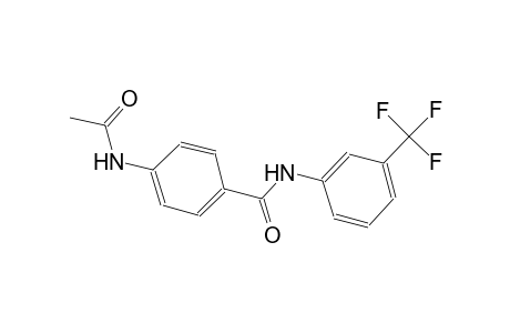 4-(acetylamino)-N-[3-(trifluoromethyl)phenyl]benzamide