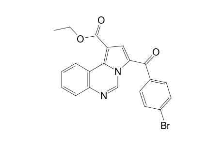 3-(p-bromobenzoyl)pyrrolo[1,2-c]quinazoline-1-carboxylic acid, ethyl ester