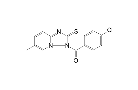 (4-Chlorophenyl)(6-methyl-2-thioxo-2H-[1,2,4]triazolo[1,5-a]pyridin-3-yl)methanone