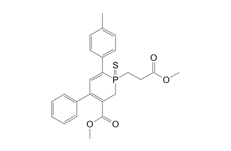 3-Methoxycarbonyl-1-[2-(methoxycarbonyl)ethyl]-4-(phenyl)-6-(p-tolyl)-1,2-dihydrophosphorin 1-sulfide