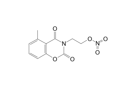 nitric acid 2-(2,4-diketo-5-methyl-1,3-benzoxazin-3-yl)ethyl ester