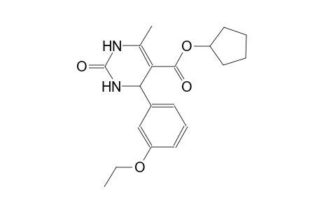 cyclopentyl 4-(3-ethoxyphenyl)-6-methyl-2-oxo-1,2,3,4-tetrahydro-5-pyrimidinecarboxylate