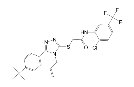 2-{[4-allyl-5-(4-tert-butylphenyl)-4H-1,2,4-triazol-3-yl]sulfanyl}-N-[2-chloro-5-(trifluoromethyl)phenyl]acetamide