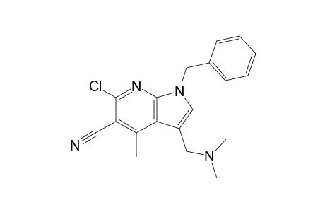 1-Benzyl-3-dimethylaminomethyl-4-methyl-5-cyano-6-chloro-7-azaindole