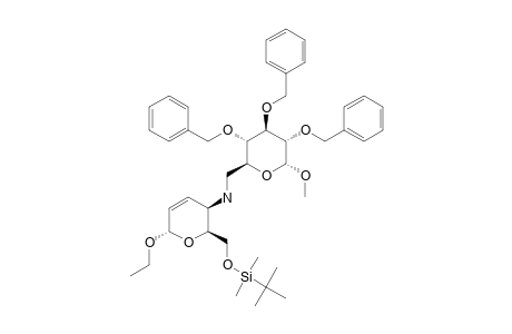 #25;N-(METHYL-2,3,4-TRI-O-BENZYL-6-DEOXY-ALPHA-D-GLUCOPYRANOSID-6-YL)-N-[ETHYL-6-O-(TERT.-BUTYLDIMETHYLSILYL)-2,3,4-TRIDEOXY-ALPHA-D-THREO-HEX-2-ENOPYRANOSID-4