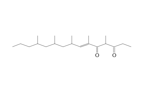 6-PENTADECENE-3,5-DIONE, 4,6,8,10,12-PENTAMETHYL-