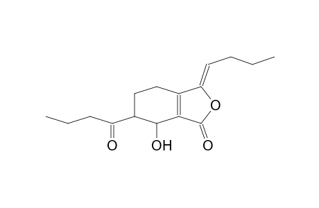 1(3H)-ISOBENZOFURANONE, 3-BUTYLIDENE-4,5,6,7-TETRAHYDRO-7-HYDROXY-6-(1-OXOBUTYL)-