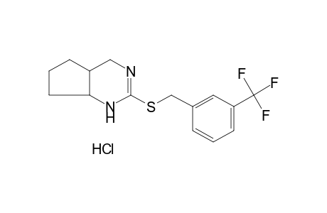 4,4a,5,6,7,7a-hexahydro-2-{[m-(trifluoromethyl)benzyl]thio}-1H-cyclopentapyrimidine, monohydrochloride