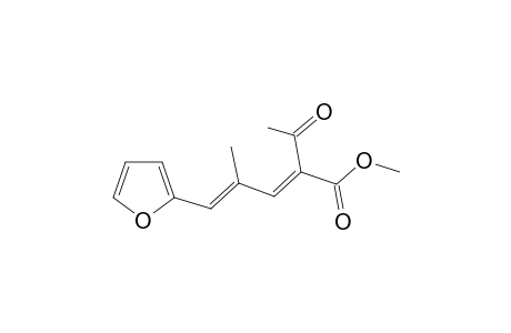 Methyl (2E,4E)-2-acetyl-5-(2-furyl)-4-methyl-2,4-pentadienoate