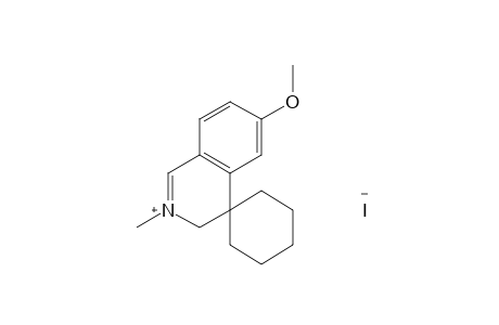 6'-methoxy-2'-methylspiro[cyclohexane-1,4'(3'H)-isoquinolinium] iodide