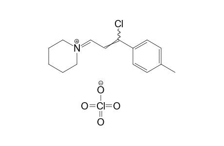 1-(gamma-chloro-p-methylcinnamylidene)piperidinium perchlorate