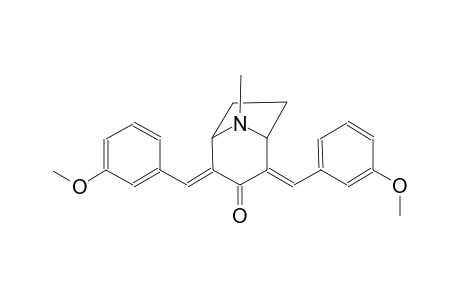 8-azabicyclo[3.2.1]octan-3-one, 2,4-bis[(3-methoxyphenyl)methylene]-8-methyl-, (2E,4E)-