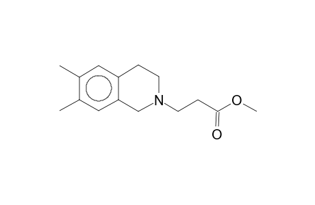 Methyl 3-(1,2,3,4-tetrahydro-6,7-dimethyl-2-isoquinolyl)propionate