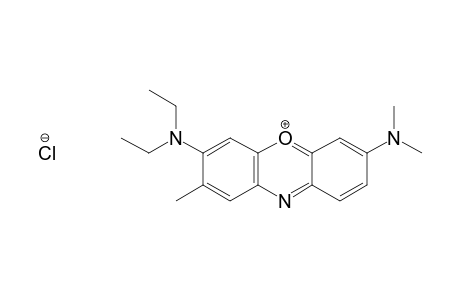 Phenoxazin-5-ium, 3-(diethylamino)-7-(dimethylamino)-2-methyl-, chloride