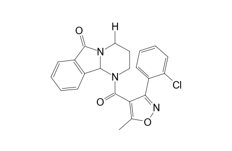 1-{[3-(o-chlorophenyl)-5-methyl-4-isoxazolyl]carbonyl}-1,2,3,4,6,10b-hexahydropyrimido[2,1-a]isoindol-6-one