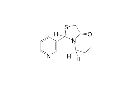 3-propyl-2-(3-pyridyl)-4-thiazolidinone