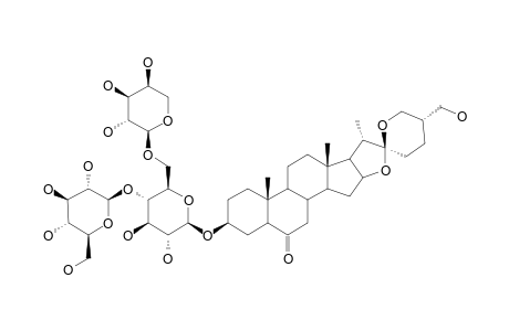 SIEBOLDIIN-A;SIEBOLDOGENIN-3-O-BETA-D-GLUCOPYRANOSYL-(1->4)-[ALPHA-L-ARABINOPYRANOSYL-(1->6)]-BETA-D-GLUCOPYRANOSIDE