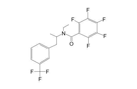 N-Ethyl-2,3,4,5,6-pentafluoro-N-(1-methyl-2-[3-(trifluoromethyl)phenyl]ethyl)benzamide