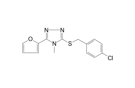 3-(4-Chloro-benzylsulfanyl)-5-furan-2-yl-4-methyl-4H-[1,2,4]triazole