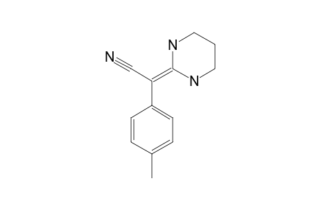 (2-HEXAHYDROPYRIMIDINYLIDENE)-(4-METHYLPHENYL)-ACETONITRILE