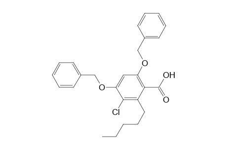 4,6-Dibenzyloxy-3-chloro-2-pentylbenzoic acid