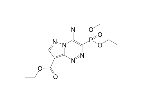 4-AMINO-3-DIETHYLPHOSPHONATOPYRAZOLO-[3,2-B]-[1,2,4]-TRIAZIN-8-YL-CARBOXYLIC-ACID-ETHYLESTER