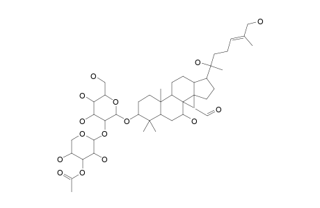 7-BETA,20,26-TRIHYDROXY-8-FORMYL-(20-S)-DAMMAR-24-EN-3-O-ALPHA-L-(3-ACETYL)-ARABINOPYRANOSYL-(1->2)-BETA-D-GLUCOPYRANOSIDE