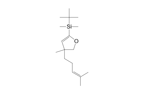 5-[(TERT.-BUTYL)-DIMETHYLSILYL]-3-METHYL-3-(4'-METHYLPENT-4'-ENYL)-2,3-DIHYDROFURANE