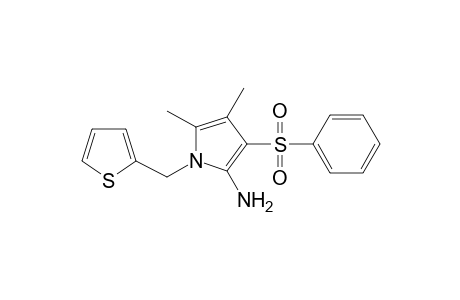 1H-Pyrrol-2-amine, 4,5-dimethyl-3-(phenylsulfonyl)-1-(2-thienylmethyl)-