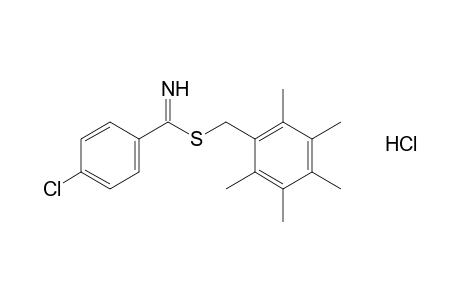 p-chlorothiobenzimidic acid, 2,3,4,5,6-pentamethylbenzyl ester, hydrochloride