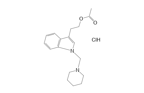 1-(PIPERIDINOMETHYL)INDOLE-3-ETHANOL, ACETATE (ESTER), HYDROCHLORIDE