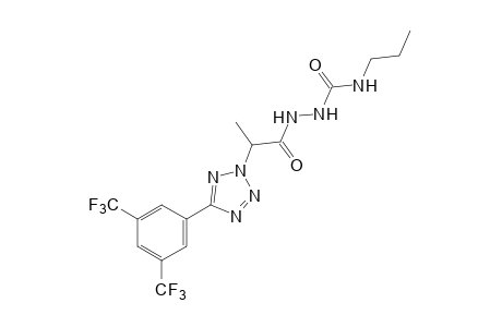 1-{2-[5-(alpha,alpha,alpha,alpha',alpha',alpha'-hexafluoro-3,5-xylyl)-2H-tetrazol-2-yl]propionyl}-4-propylsemicarbazide