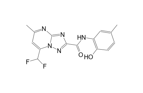 7-(difluoromethyl)-N-(2-hydroxy-5-methylphenyl)-5-methyl[1,2,4]triazolo[1,5-a]pyrimidine-2-carboxamide