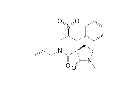 (+/-)-(5R,9S,10R)-2-METHYL-9-NITRO-10-PHENYL-7-(PROP-2-EN-1-YL)-2,7-DIAZA-SPIRO-[4.5]-DECANE-1,6-DIONE