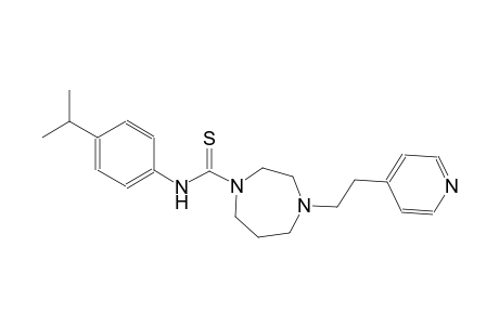 1H-1,4-diazepine-1-carbothioamide, hexahydro-N-[4-(1-methylethyl)phenyl]-4-[2-(4-pyridinyl)ethyl]-